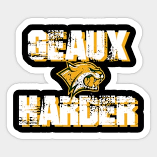 Geaux Harder Wildcats Sticker